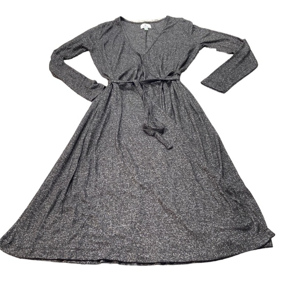 Susina Dresses & Skirts - Susina | faux wrap long sleeve MIDI dress